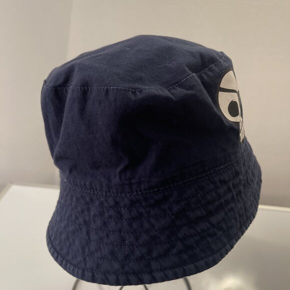 Boys Reversible Shark All Over Print Bucket Hat In Blue White Good Vibes Lookout - Picture 9 of 10